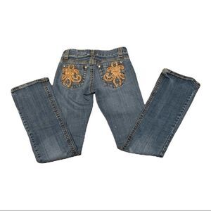 ZIPPER Premium Brand Rhinestones Western Women’s Jeans Bootcut Size 5